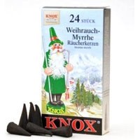 KNOX Knox, Duftdiffusor, Räucherkerzen - Weihrauch/Myrrhe 24 Stk., Kegel
