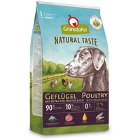 GranataPet Natural Taste Geflügel, Trockenfutter für Hunde, Hundefutter ohne Getreide & ohne Zuckerzusätze, Alleinfuttermittel für ausgewachsene Hunde, 4 kg