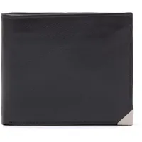 Brieftasche Herren Leder | Brieftasche Herren | Brieftasche Herren mit Reißverschluss | Ideal für die sichere Aufbewahrung Ihrer Notizen | RFID -... - Schwarz