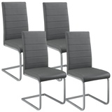 Juskys Freischwinger Stuhl Vegas 4er Set