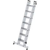 Günzburger Munk Stufen-Schiebeleiter 2-teilig mit nivello®-Traverse 2x7 Stufen