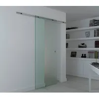 Homcom Glasschiebetür rechts 102,5 x 205 cm transparent