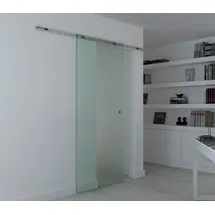 Homcom Glasschiebetür rechts 102,5 x 205 cm transparent