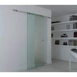 Homcom Glasschiebetür rechts 102,5 x 205 cm transparent