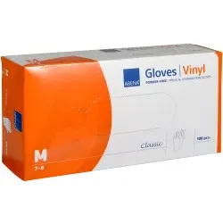 ABENA® Classic Vinyl-Handschuhe, transparent 4425 , 1 Packung = 100 Stück, Größe M