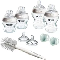 TOMMEE TIPPEE Natural Start Anti-Colic Set für Babys selbststerilisierend 0 m+ White