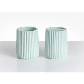 Beliani Badaccessoire-Set Mintgrün