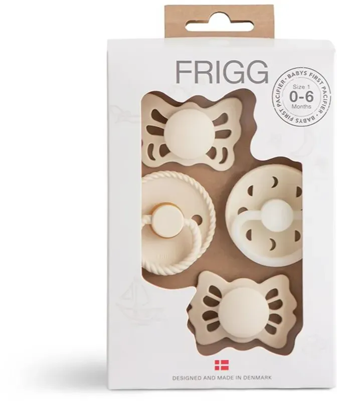 FRIGG Baby's First Pacifier​ Moonlight Sailing Schnuller Cream
