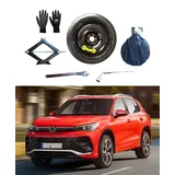 Notrad 17" kompatibel mit Volkswagen Tiguan (ab 2016), mit Wagenheber, Schlüssel, Handschuhe und Tasche