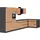 kochstation Winkelküche L-Form 490 x 153 cm beige