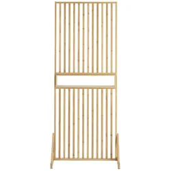 Stellwand WENKO "Raumtrenner Kailua", braun, B:72cm H:178cm T:40cm, Bambus, Stellwände, mit Ablage, aus Bambus