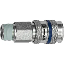 Schnellverschlusskupplungen NW 7,8, Außengewinde / Serie "R25ST" - 61
