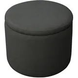 Svita Amber Aufbewahrungsbox Mit Deckel Hocker mit Stauraum Sitzhocker Anthrazit