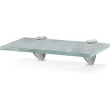 TolleTour Glasregal Wandregale mit Halterung Glasboden Badregal Bad Ablage Glasablage Regal Glas Badablage Glasscheibe Halterung Regale Milchglas