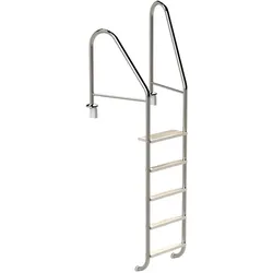 Eichenwald Poolleiter Modell 07 Marina Öffentlich Einbauhalterung Beckentiefe 1620mm 5 Stufen