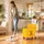 Homcom Reinigungswagen 20 Liter Gelb