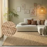 HANSE HOME Teppich HANSE HOME "Jaipur Juteteppich, als Läufer und in Rund", beige (naturgold), B:160cm H:10mm L:230cm, Jute, Teppiche, Teppich, 100% Naturfaser, Wohnzimmer, Esszimmer, Schlafzimmer, GRS