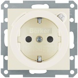 Berker S.1/B.3/B.7 Steckdose SCHUKO mit FI-Schutzschalter, weiß glänzend (47088982)