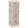 Mendler Regal Kommode mit 4 Korbschubladen 74 x 25 x 28 cm Weiß