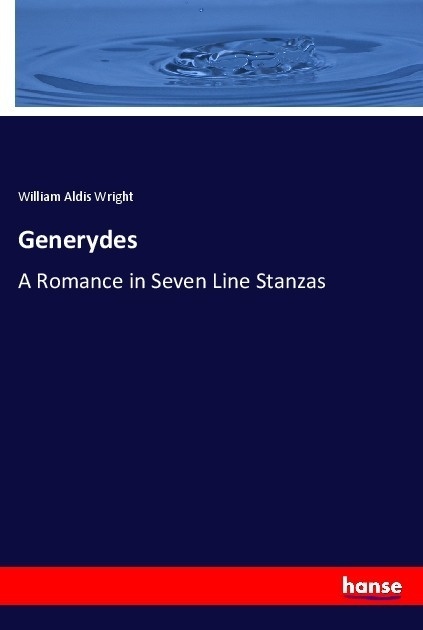 Generydes - William Aldis Wright  Kartoniert (TB)