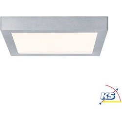 Paulmann LED Wand-/Deckenleuchte LUNAR, 30 x 30cm, 230V, 16W 3000K 1450lm, Chrom matt PAUL-70650