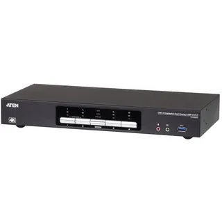 ATEN CS1944DP 4-Port USB 4K Dual Display-Port Kabel KVMP Switch + USB3.0 Periph.