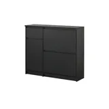 Möbel Kraft Naia 108,9 x 92,9 x 31,5 cm schwarz / mit Schubladen