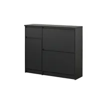 Möbel Kraft Naia 108,9 x 92,9 x 31,5 cm schwarz / mit Schubladen