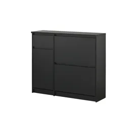 Möbel Kraft Naia 108,9 x 92,9 x 31,5 cm schwarz / mit Schubladen