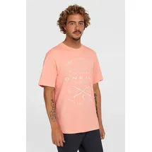 O'Neill T-Shirt O'NEILL "JACK O'NEILL MUIR T-SHIRT", Jungen, Gr. S, coral pop, Obermaterial: 100% Baumwolle, Rundhals, Shirts T-Shirt, normale Passform, sportlicher Stil, aus atmungsaktiver Baumwolle