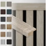 Hexim - Akustikpaneele Zubehör Abschlussleiste Lamellen mdf Wandverkleidung: Sonoma Oak, 275cm