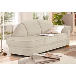 Recamiere HOME AFFAIRE "Amrum", beige (creme), B:202cm H:91cm T:92cm, Jacquard ( 100% Polyester );Struktur Blume (100% Polyester), Sofas, mit Federkern, Armteil links oder rechts