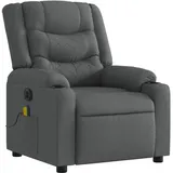 vidaXL Massagesessel Dunkelgrau Stoff 149,5 x 79 x 0 cm Grau mit Fernbedienung