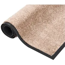 vidaXL Fußmatte Beige 80x120 cm