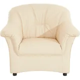 DOMO collection Sessel »Flores« wahlweise mit Federkern (nicht bei Microfaser PRIMABELLE®-Struktur), beige