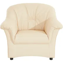 DOMO collection Sessel »Flores« wahlweise mit Federkern (nicht bei Microfaser PRIMABELLE®-Struktur), beige