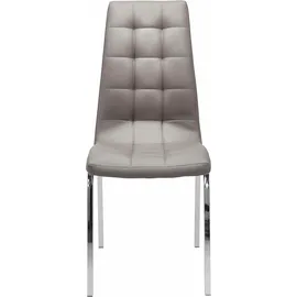 INOSIGN 4-Fußstuhl »Lila« (Set) 2 Stück) Bezug in Kunstleder, verchromtes Metallgestell braun