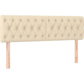 vidaXL Boxspringbett 140 x 200 cm Creme