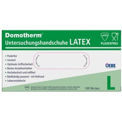 Domotherm Untersuchungshandschuhe Latex Unsteril Puderfrei L Bla