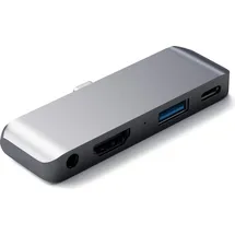Satechi Aluminum Type-C Mobile Pro Hub für iPad Pro space grau