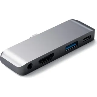 Satechi Aluminum Type-C Mobile Pro Hub für iPad Pro space grau