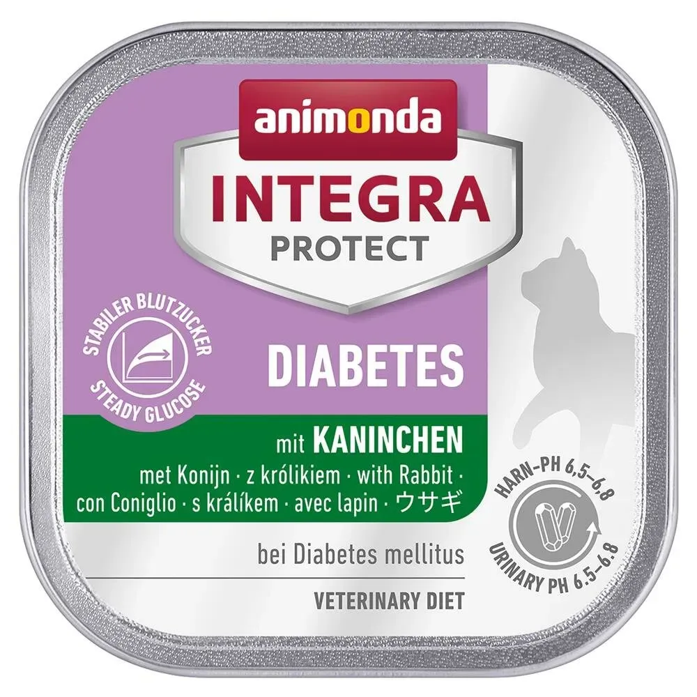 Animonda Integra Protect Cat - Schale Diabetes mit Kaninchen 16x100g