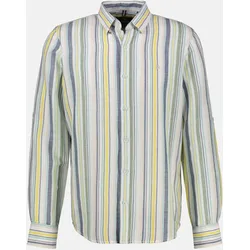 Modisches Streifenhemd für Herren, in Übergrößen - White - 6XL