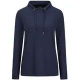GOLDNER Langarm Viskose-Pullover, Stehbund", in marine | Gr.: 52,