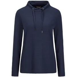 GOLDNER Langarm Viskose-Pullover, Stehbund", in marine | Gr.: 52,