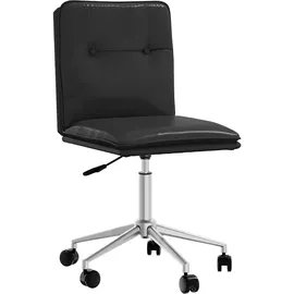 vidaXL Esszimmerstuhl Schwarz Kunstleder