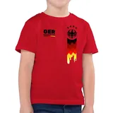 Shirtracer T-Shirt Deutschland Trikot, GER Fanartikel mit Deutschland Flagge (1-tlg) 2026 Fussball WM Fanartikel rot 164 (14-15J)