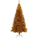 vidaXL Künstlicher Weihnachtsbaum mit Ständer Golden 180 cm PET