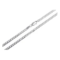 Silberkettenstore Silberkette Panzerkette 3mm - 925 Silber, Länge wählbar von 38-120cm silberfarben 100cm