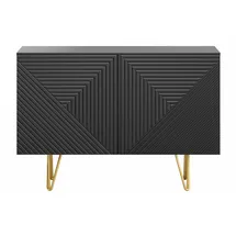 miliboo Sideboard 107 cm Schwarz / Gold